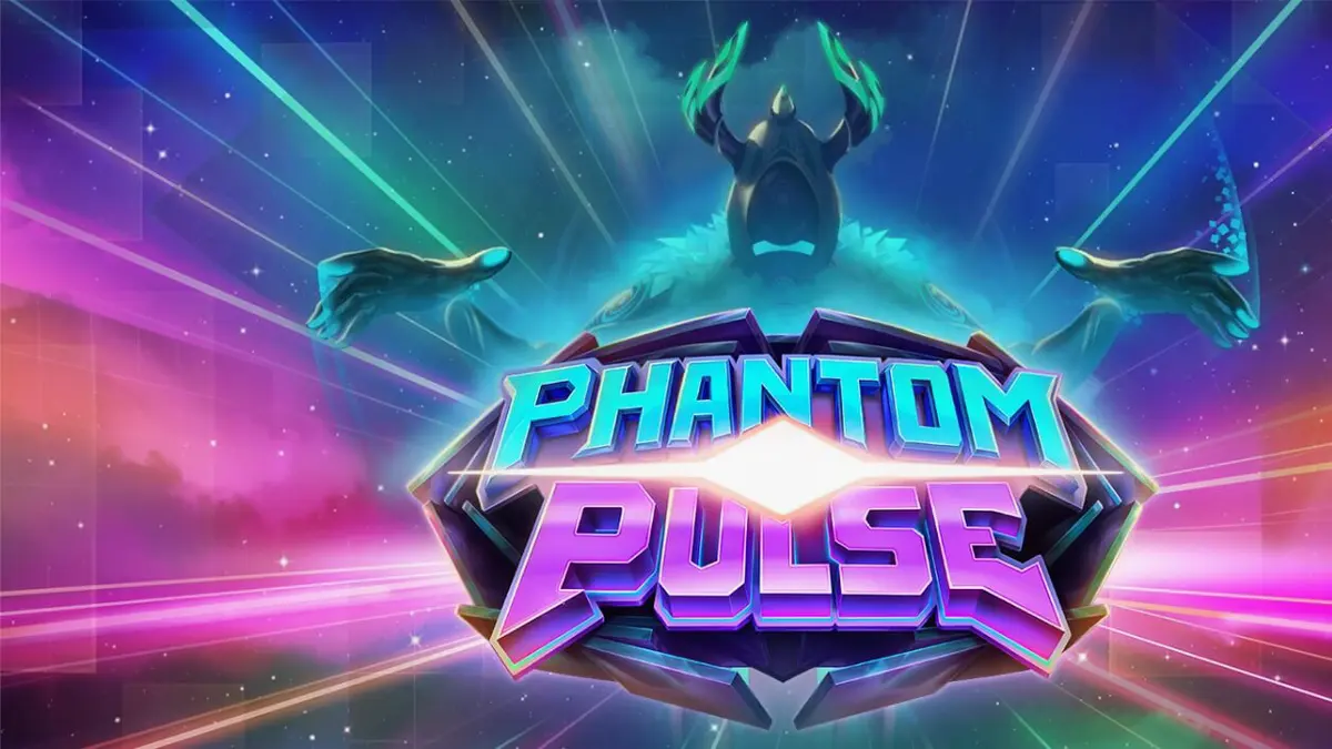 Interface futurista e cósmica do slot Phantom Pulse com símbolos brilhantes.