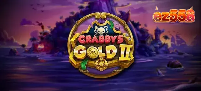 Interface de jogo do caça-níqueis Crabby’s Gold II com tema pirata