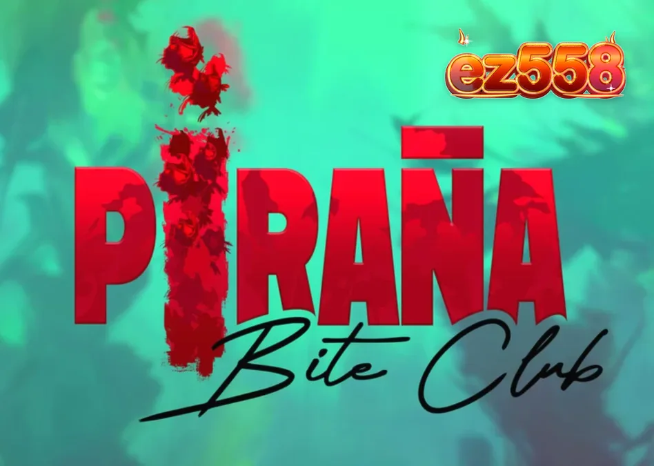 Cena de jogo do slot Piranha Bite Club com estética de pin-up retrô e elementos aquáticos.